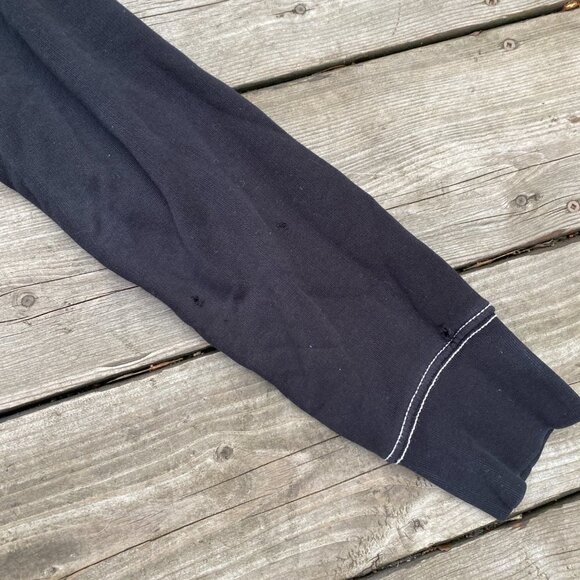 True Religion Jeans BIG LOGO Velvet Hoodie Small Black - Picture 5 of 9